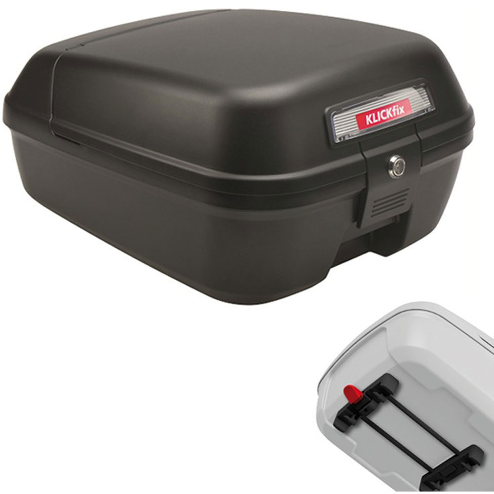 KLICKFIX CityBox 34,5x44x23cm m. Racktimeadapter schwarz