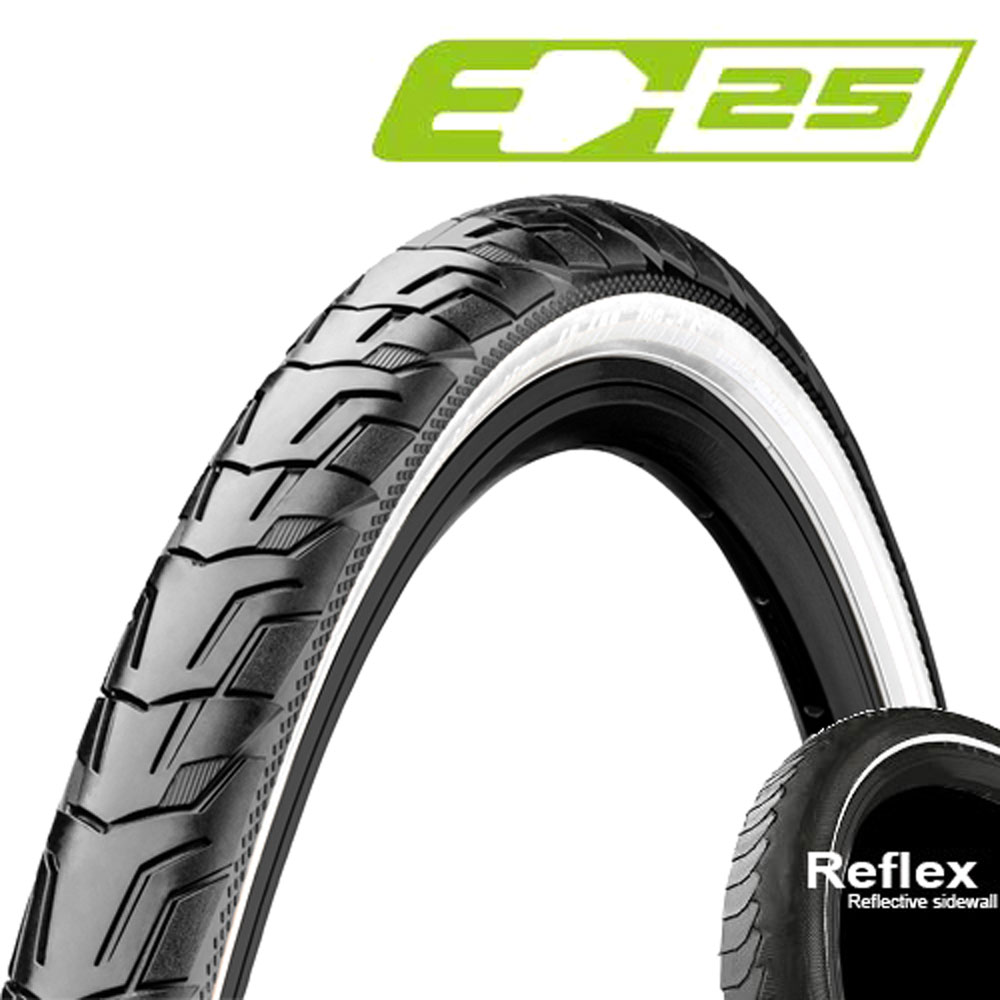 Continental Reifen RIDE City E25 28x1,6Zoll Schlauch 42-622mm Reflex