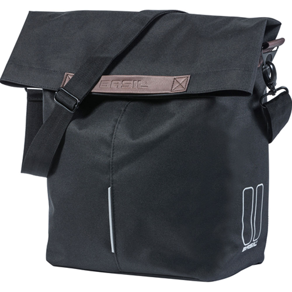 basil seitentasche city shopper 16l schwarz fahrrad