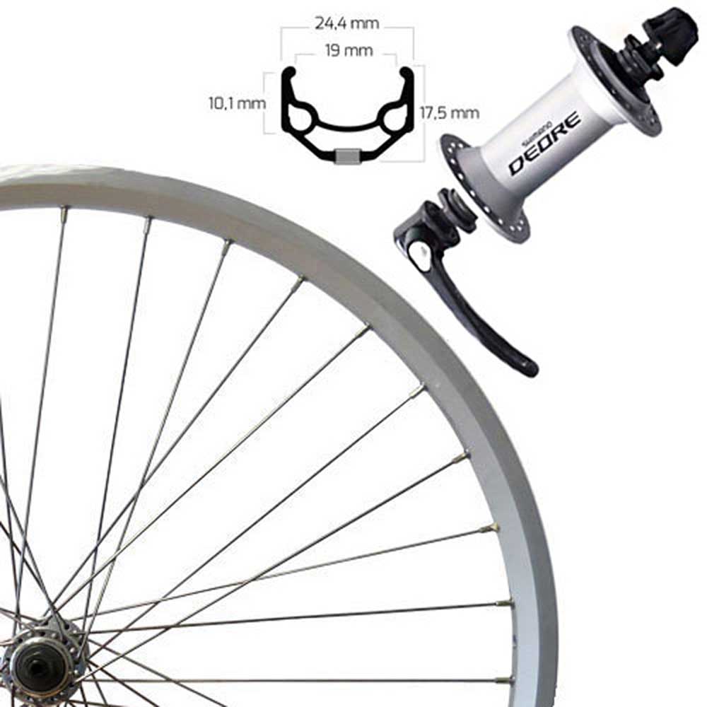 Rigida Vorderrad 26" SSP ZAC19 Deore silber Felge Laufrad