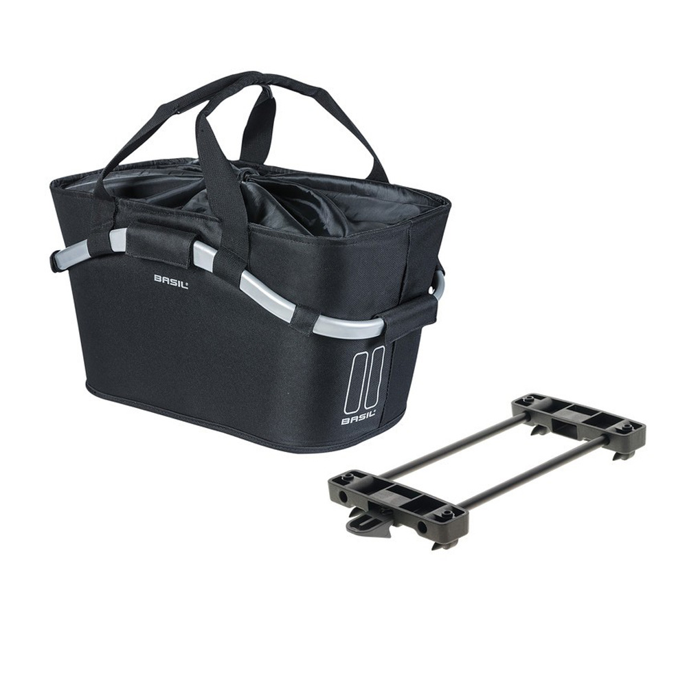 basil city-tasche carryall 2day abnehmbar 50x28x27cm schwarz fahrrad